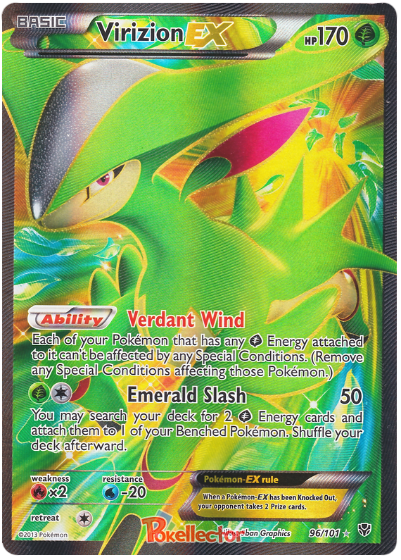 Virizion EX - Plasma Blast #96 Pokemon Card