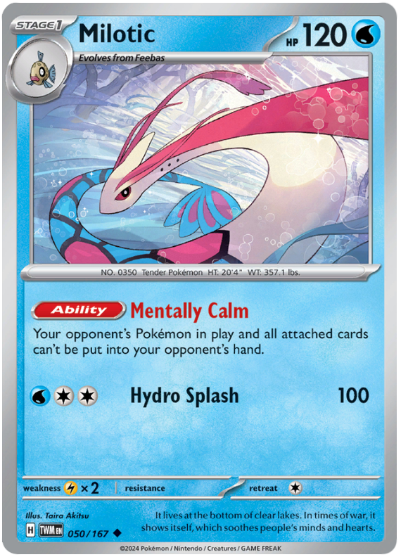 Milotic - Twilight Masquerade #50 Pokemon Card