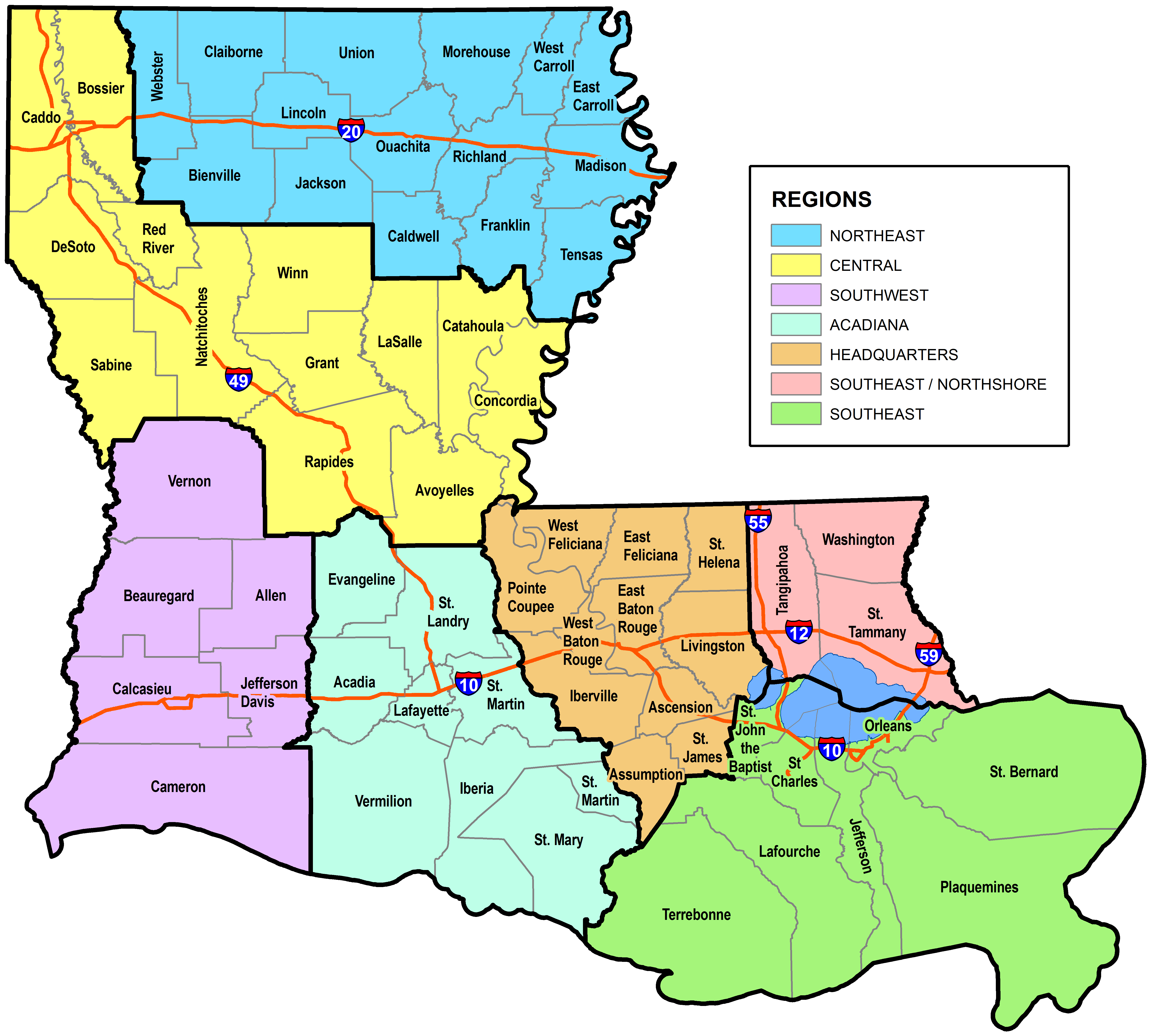 1928 Map Of Louisiana Counties Map - vrogue.co