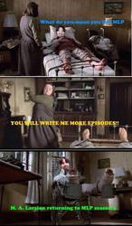 Size: 402x688 | Tagged: safe, human, annie wilkes, m.a. larson, misery, stephen king