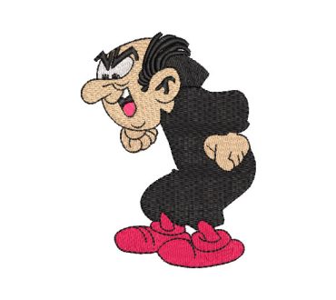 Gargamel los Pitufos Diseños de Bordado