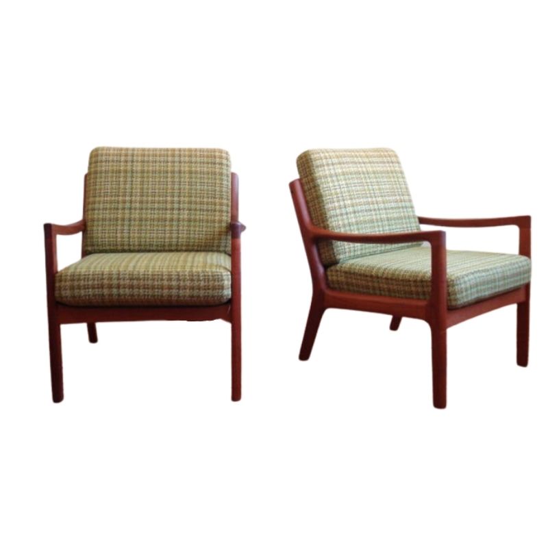 Senator Chairs ba Ole Wanscher for France & Søn, 1960s, Set of 2