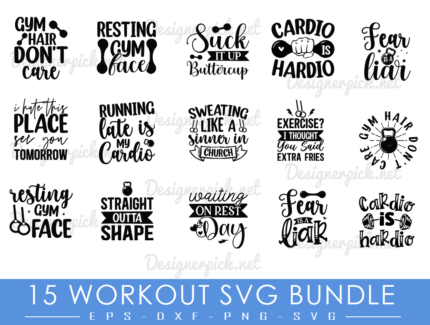 Workout SVG Bundle