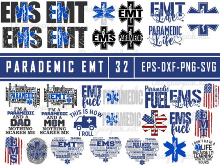 Paramedic EMT Svg Bundle