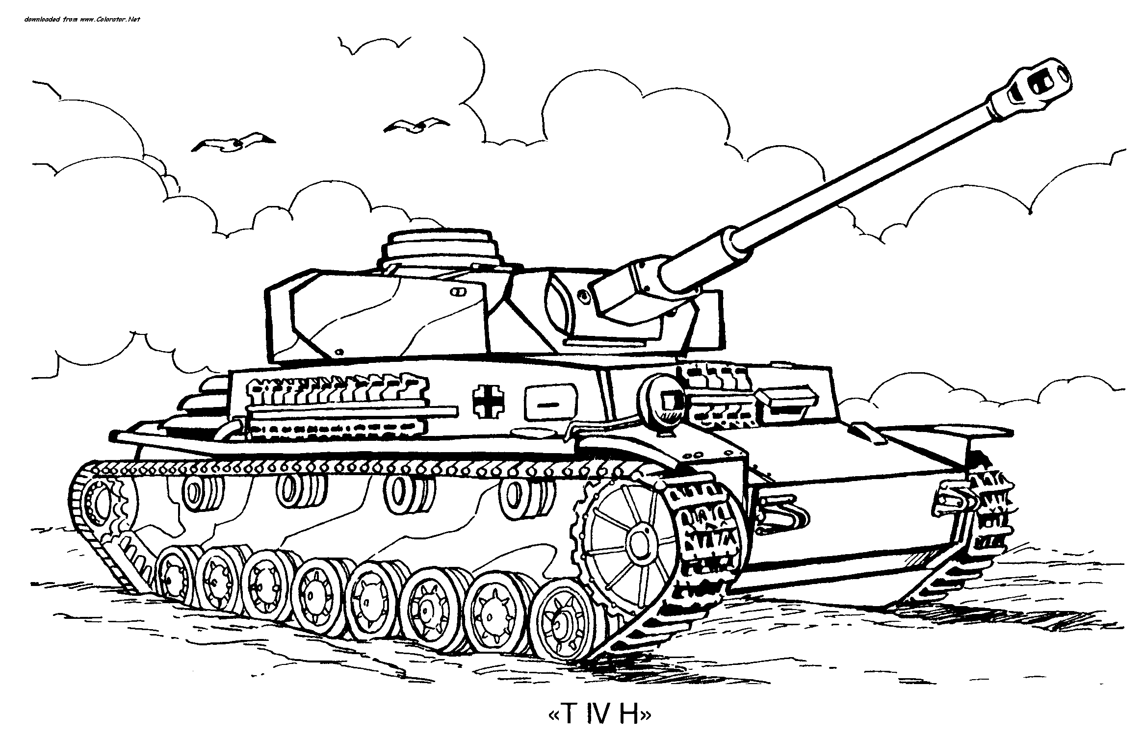 Tank Coloring Pages Print Sketch Coloring Page