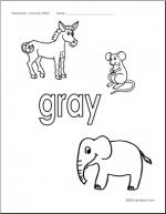 Gray coloring