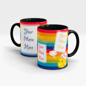 Rainbow Customized Mug-Black