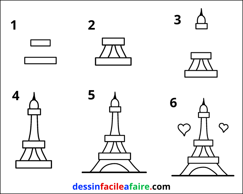 comment dessiner la tour eiffel