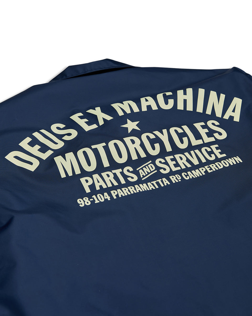 Jackets | Deus Ex Machina | Camperdown Coach - Navy – Deus Ex Machina ...