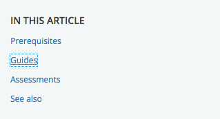 Firefox ブラウザーでのリンク一覧のスクリーンショット。リストには 4 つのアイテムがあります。 2 つ目のリストアイテムは、タブでフォーカスされると青い点線の輪郭線を使用して強調表示されます。