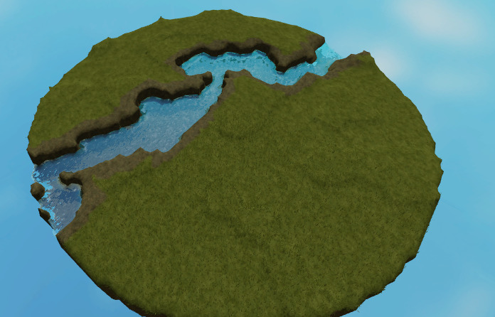 Perlin Island with like a random walk thing to make river - Creations ...