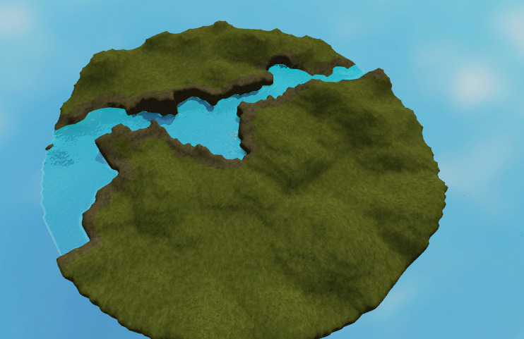 Perlin Island with like a random walk thing to make river - Creations ...