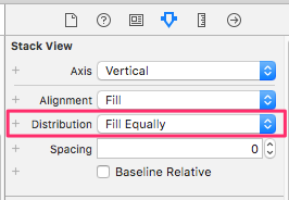 Fill Equallyにするよ