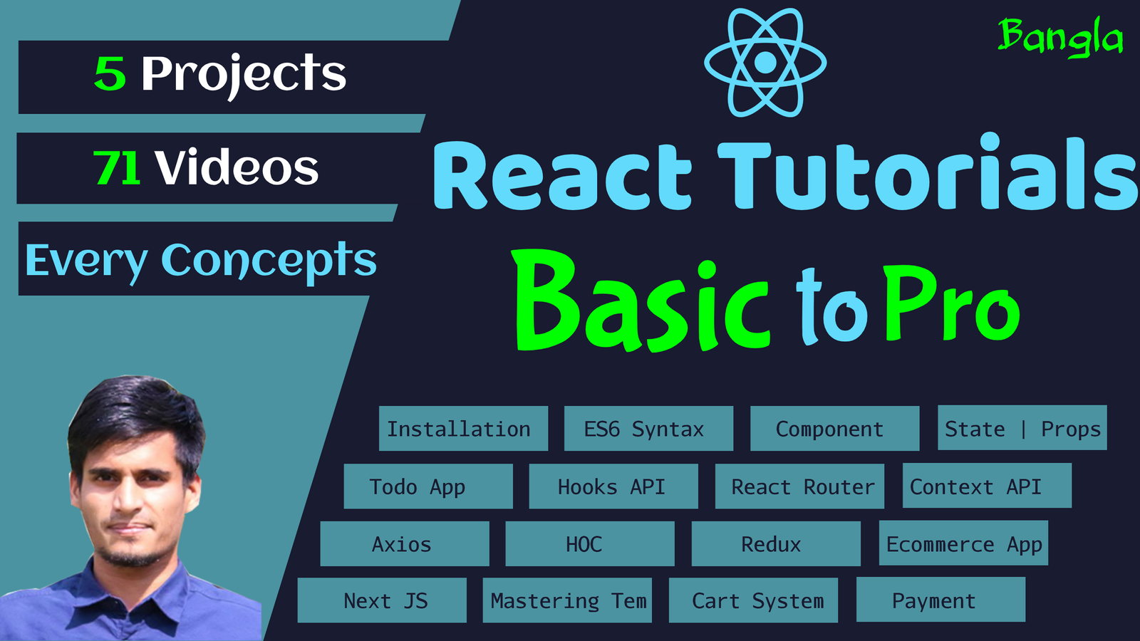 React Tutorials - Beginner to Pro - A Complete React Tutorial Series