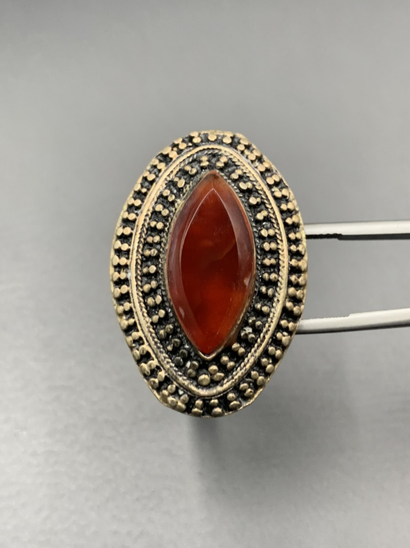 traditional sard gemstone ring