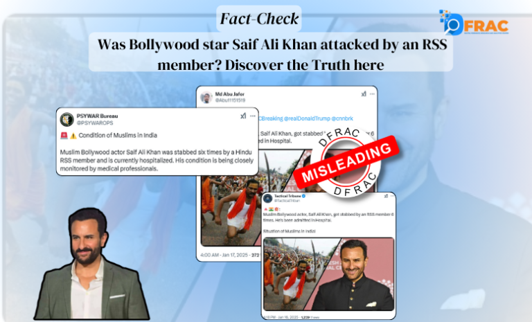 Was Bollywood star Saif Ali Khan attacked by an RSS member? Discover the Truth here