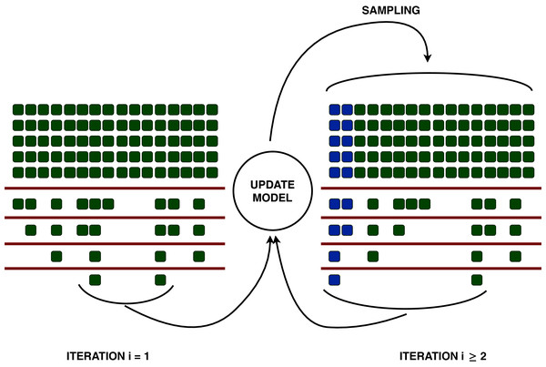 Representation of the racing process of irace.