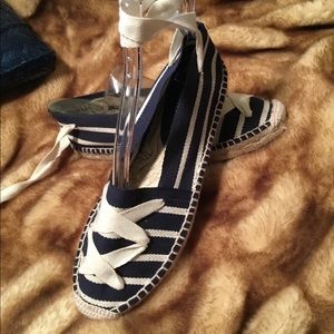 bettye muller | Shoes | Bettye Muller Striped Wrap Espadrilles | Poshmark