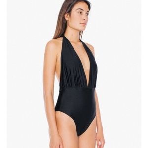 American Apparel Deep Plunge Swimsuit