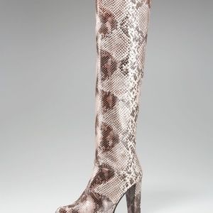 Stuart Weitzman snake boots