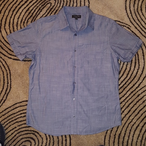 Banana republic short sleeve chambray shirt - Picture 1 of 2