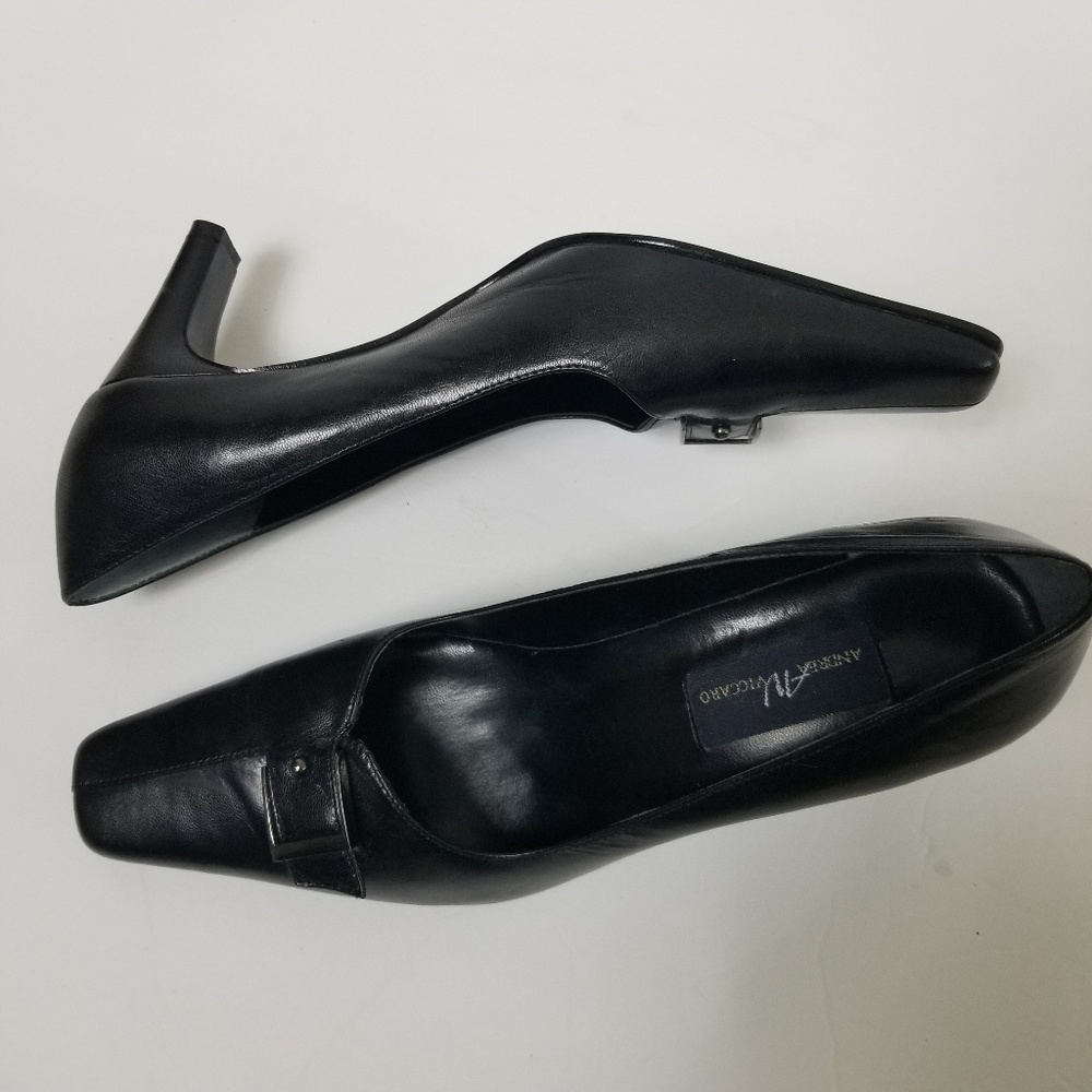 Nwot Andrea Viccaro Black Pumps - image 2