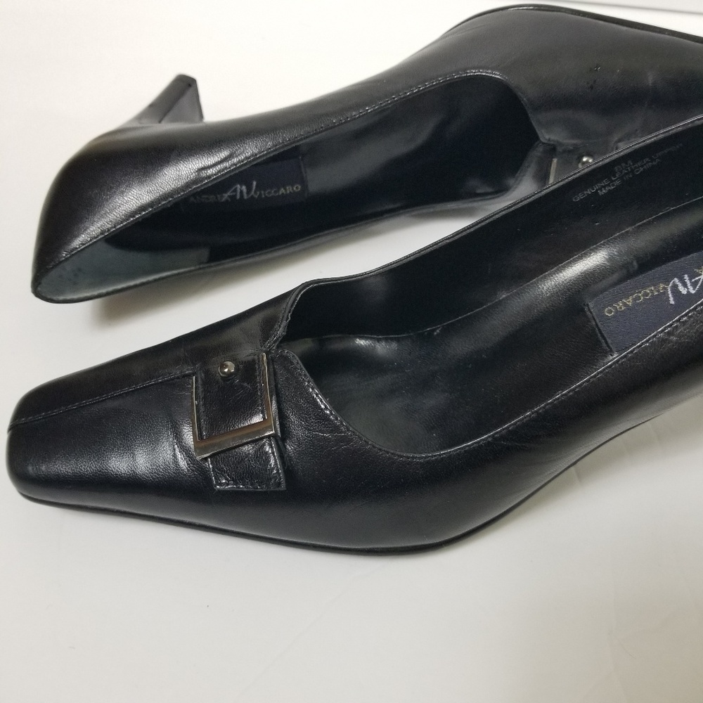 Nwot Andrea Viccaro Black Pumps - image 3