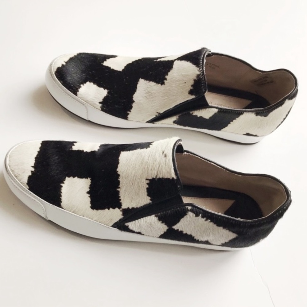 Derek Lam 10 Crosby Calf Hair Slip-On Sneaker - image 1