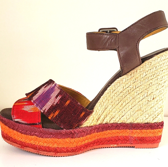 bettye muller | Shoes | Betty Muller Red Espadrilles Wedges 6 Nwot ...