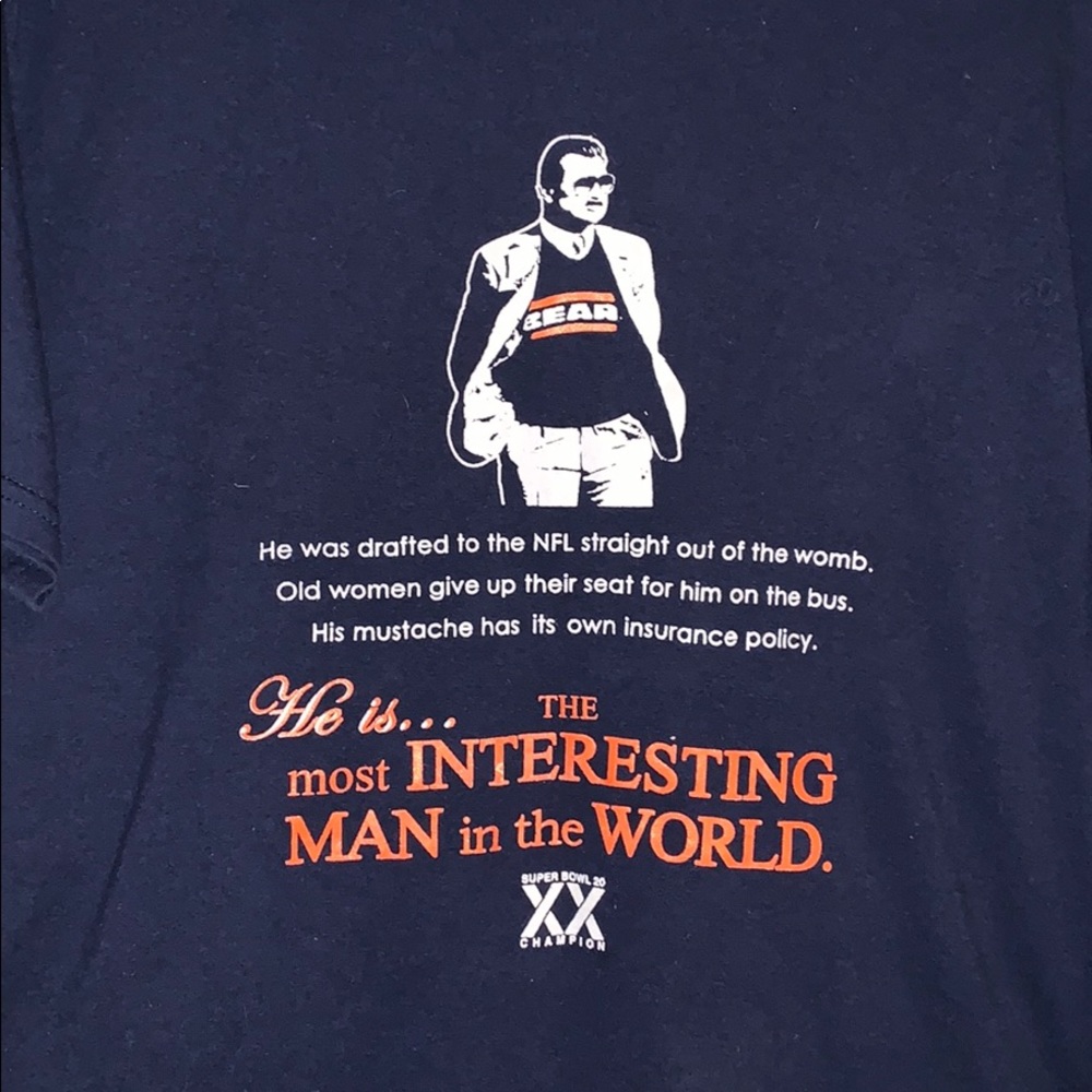 Mike Ditka Gildan Medium Interesting Man T-Shirt - image 2