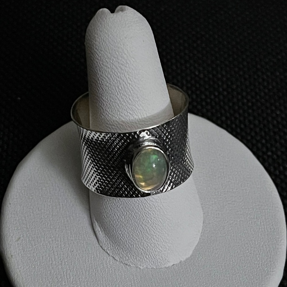 Ethiopian Opal Ring - image 1