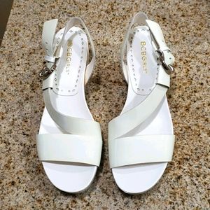 Bcbgirls Off White Platform Shoes Size 6 - image 1