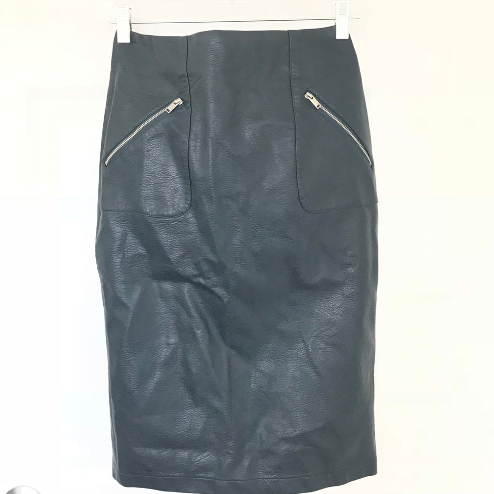 Zara Faux Leather Skirt! - image 1