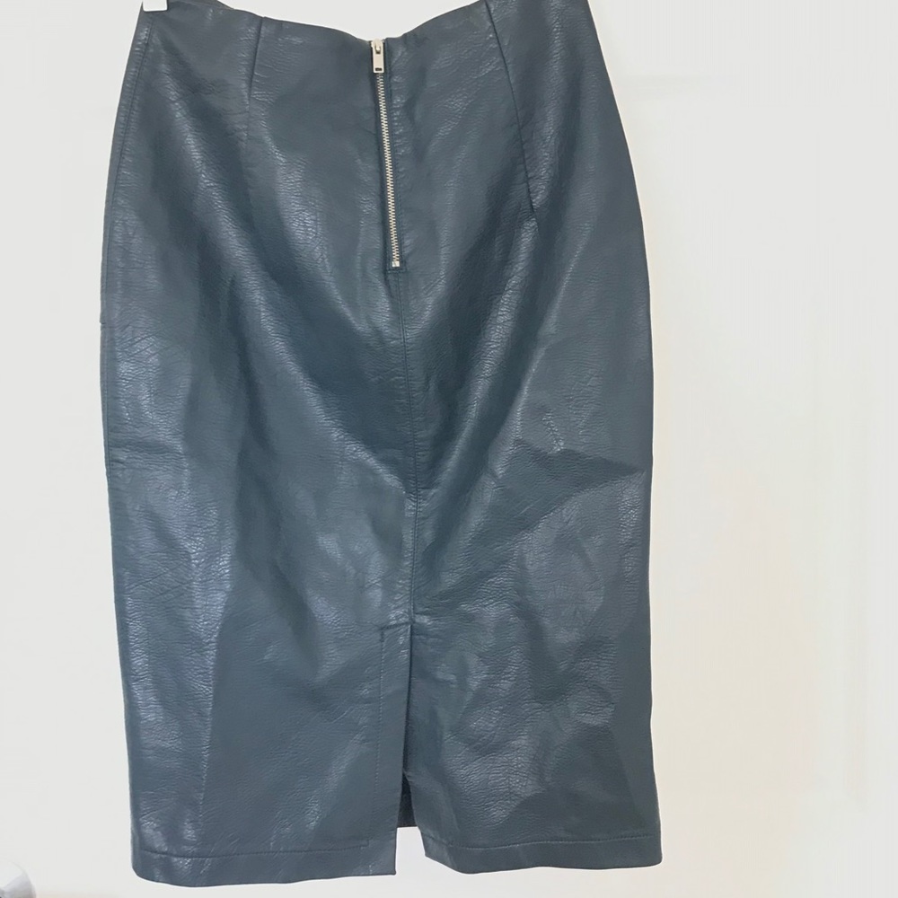 Zara Faux Leather Skirt! - image 2