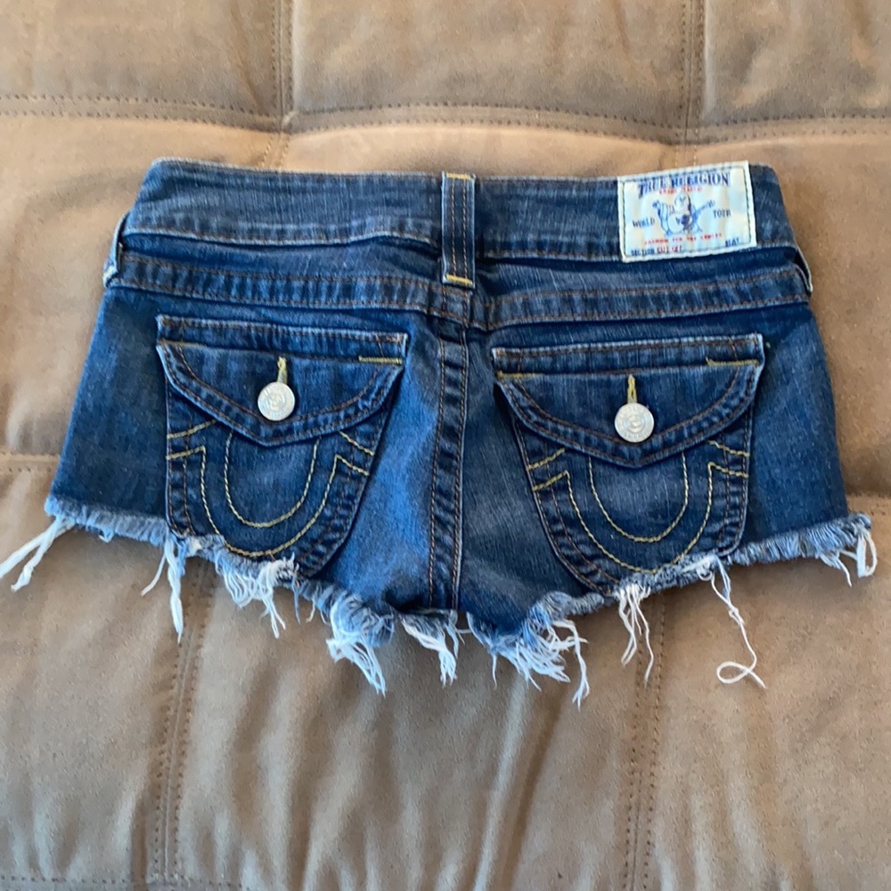 True Religion Cutoff Jean Shorts - image 1