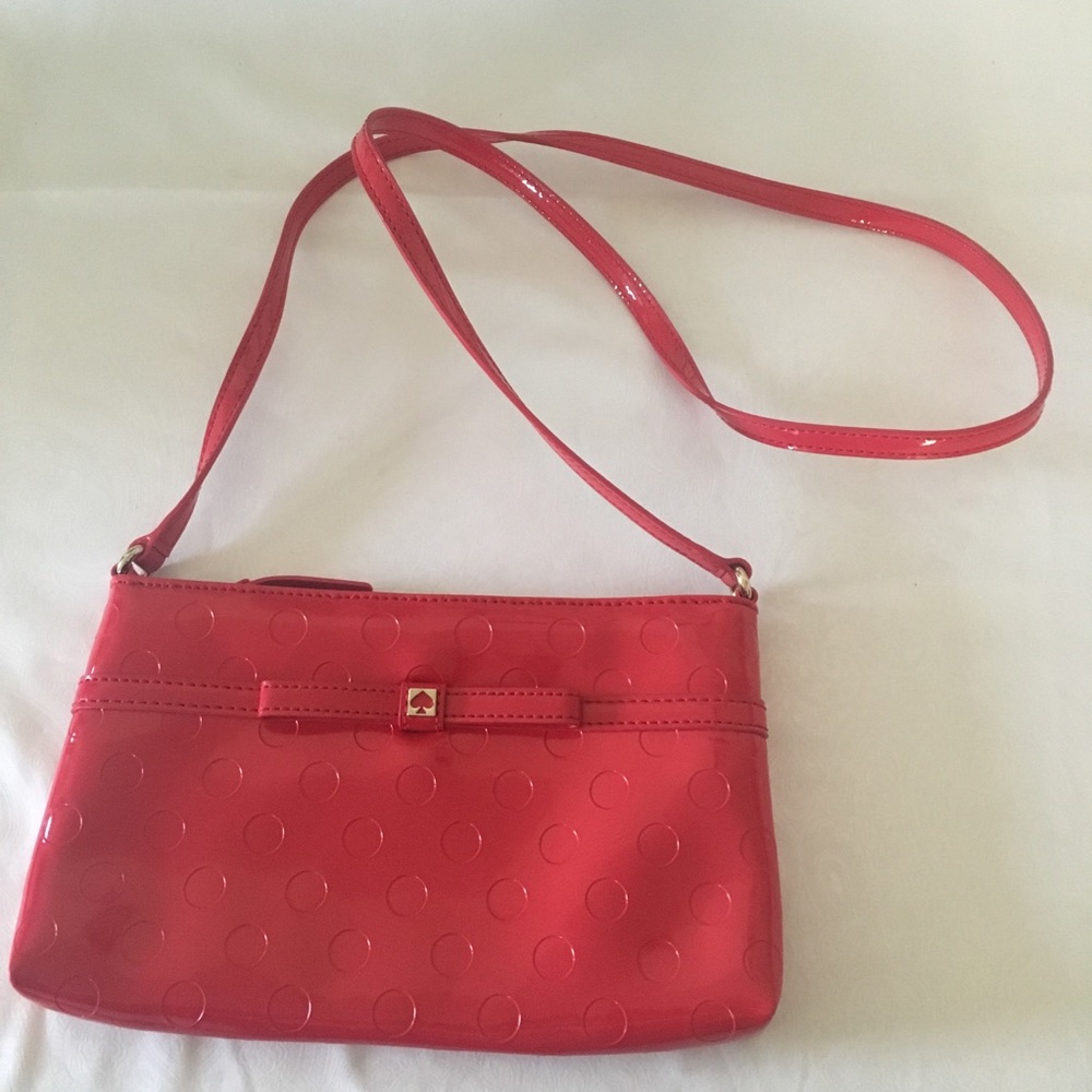 Kate Spade Red Crossbody With Front Bow - image 3