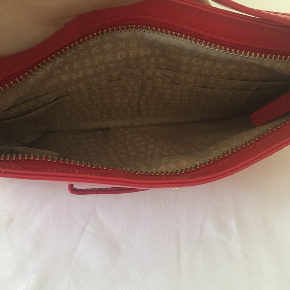 Kate Spade Red Crossbody With Front Bow - image 7