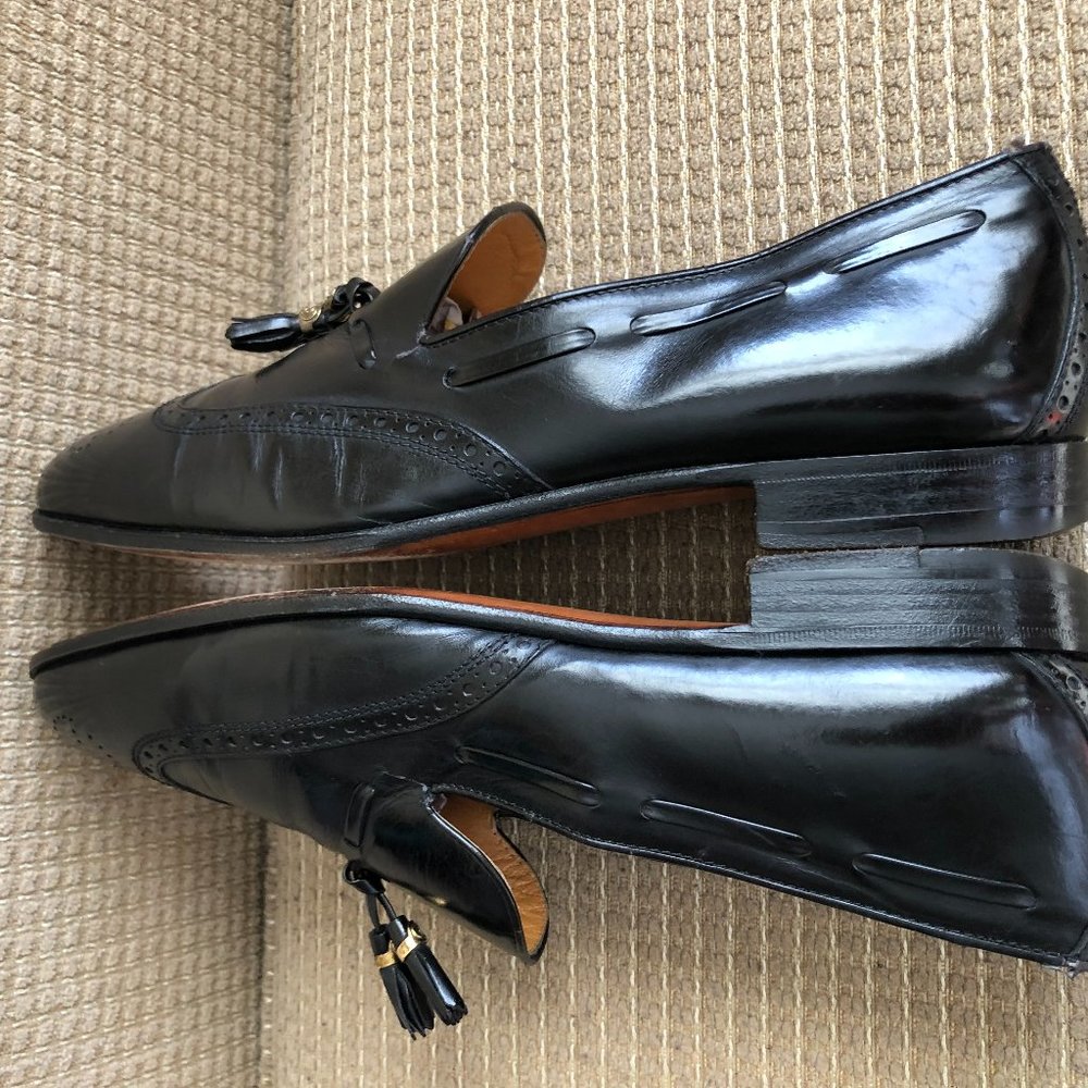 Gucci Men's Black Leather Shoes . - image 8