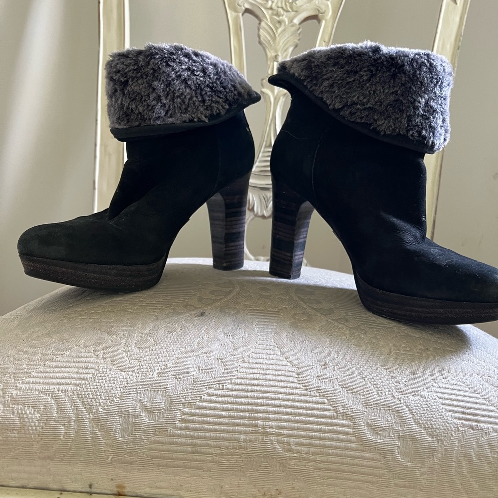 Gently Used Ugg Suede Ankle Boot - image 2