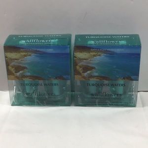 Bath & Body Works Turquoise Waters Wallflowers (2) 2pack = 4 DISCONTINUED