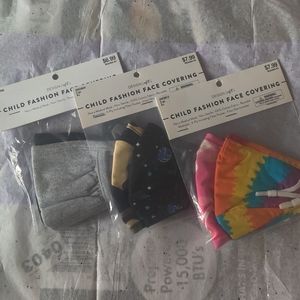 🆕 Lot of 6 Child reusable Cloth face masks (2/$15)