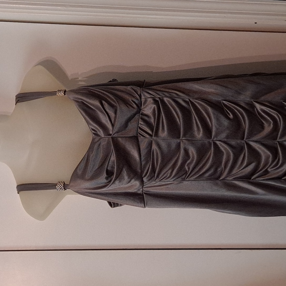 Beautiful Gently Worn Gray Mini Dress - image 1