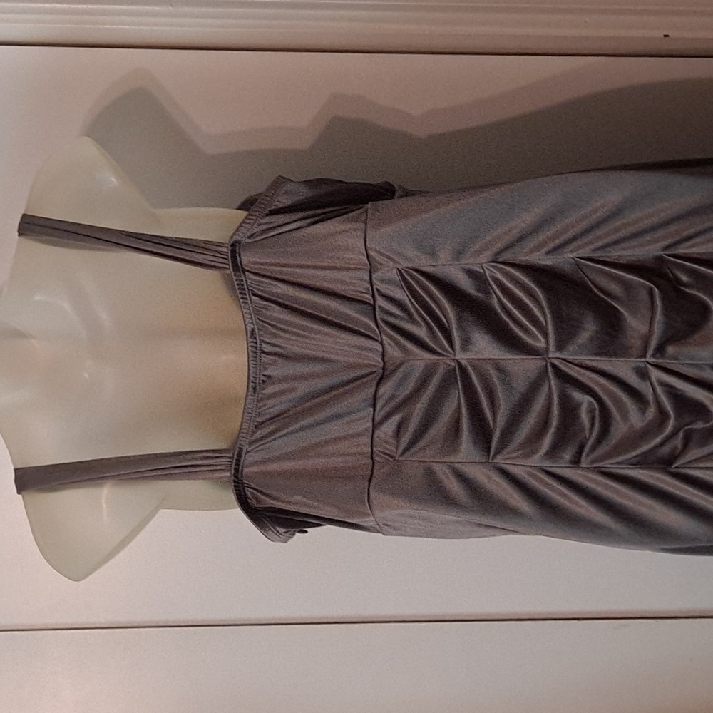 Beautiful Gently Worn Gray Mini Dress - image 3