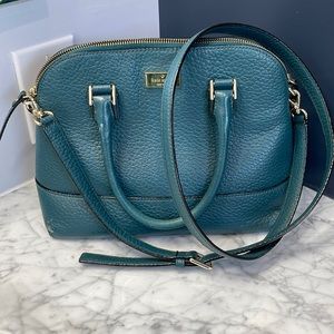 Teal Kate Spade Handbag With Detachable Strap. - image 1