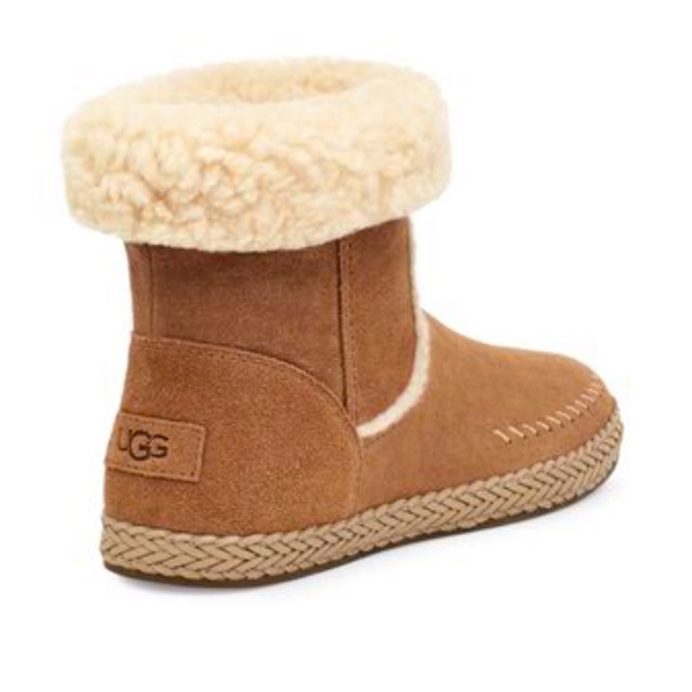 Ugg New Ailish Chestnut Suede Shearling Boots Siz… - image 4