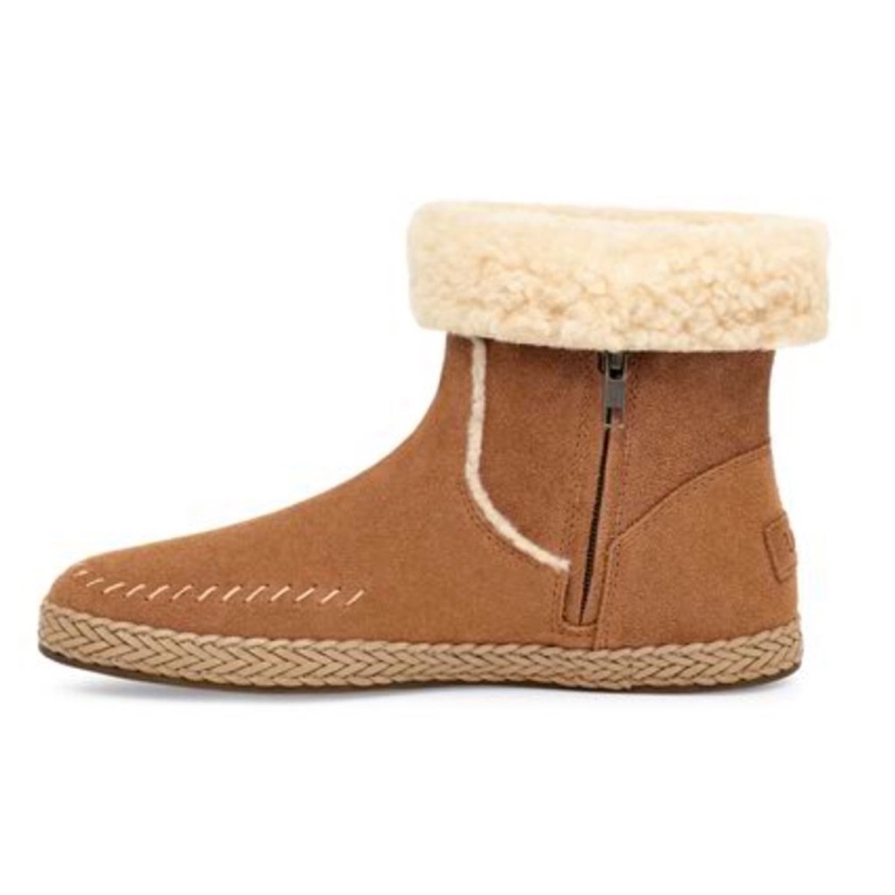 Ugg New Ailish Chestnut Suede Shearling Boots Siz… - image 6