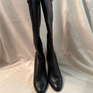 Gently Used Ninewest Tall Black Heeled Boot Women… - image 1