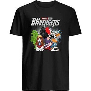 Funny Basset Hound Dog Lover Gift BHvengers T-Shirt