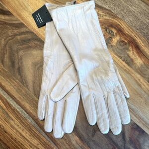 NWT Club Monaco 100% Sheep's Leather Mauve Driving Gloves - Large