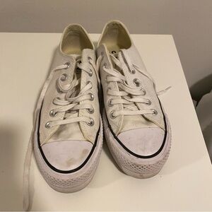 White Platform Converse - image 1